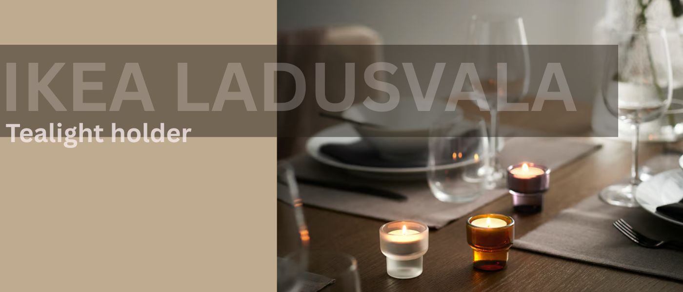 ست 3 عددی جاشمعی ایکیا مدل IKEA LADUSVALA